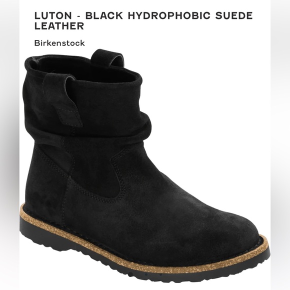 Birkenstock Shoes - Birkenstock Luton Suede Leather Black Hydrophobic Boots Size 37/7